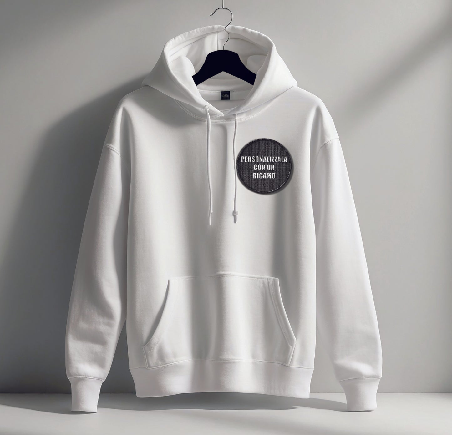 Felpa con ricamo personalizzato