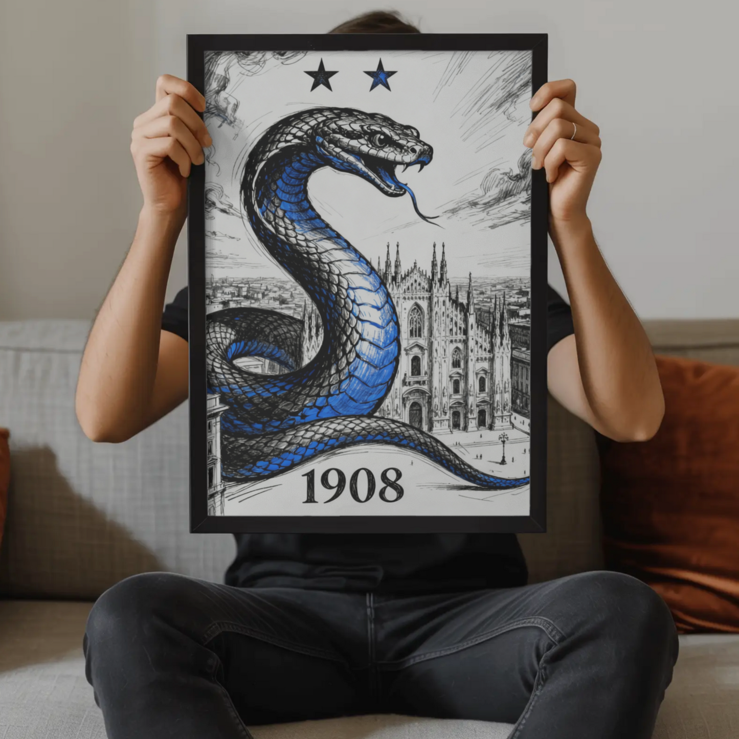 Poster Milano doppia stella