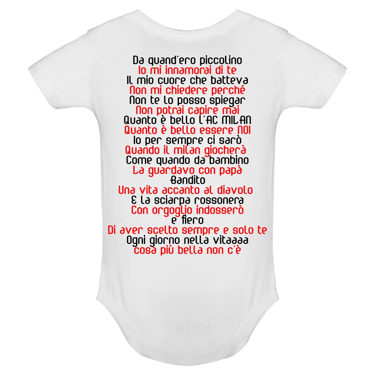 Body bambino Milano rossonera