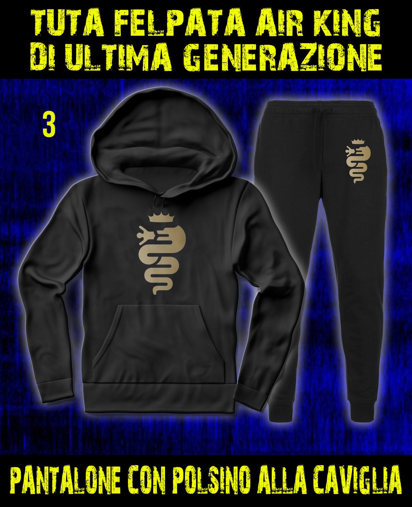 Tuta Felpata Air King nerazzurra