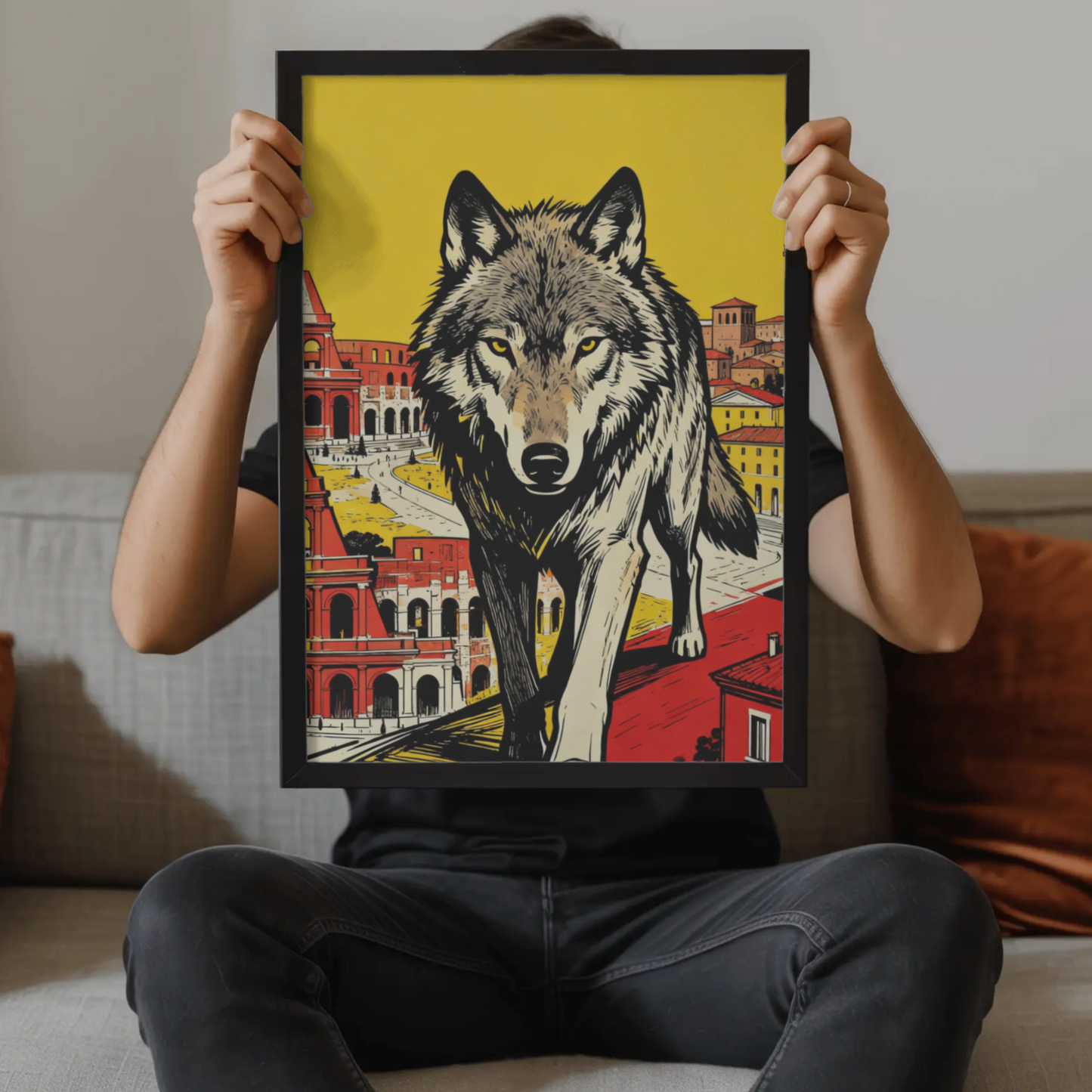 Poster Lupa giallorossa