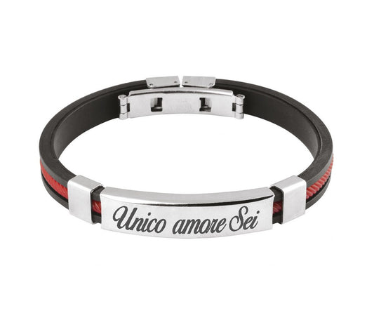 Bracciale con incisione laser Unico Amore Sei