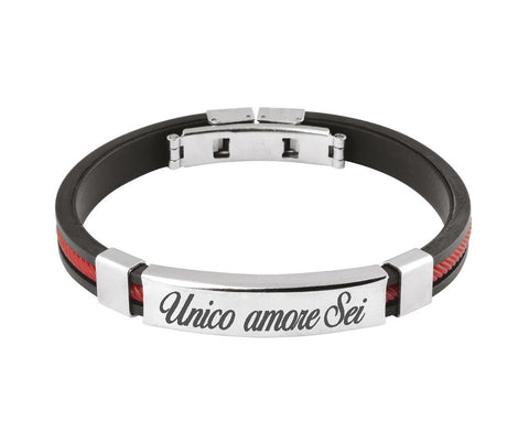 Bracciale con incisione laser Unico Amore Sei