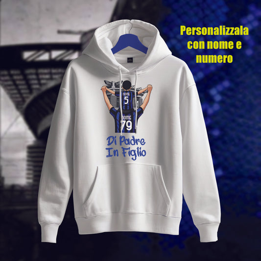 Felpa Di padre in figlio/a nero blu