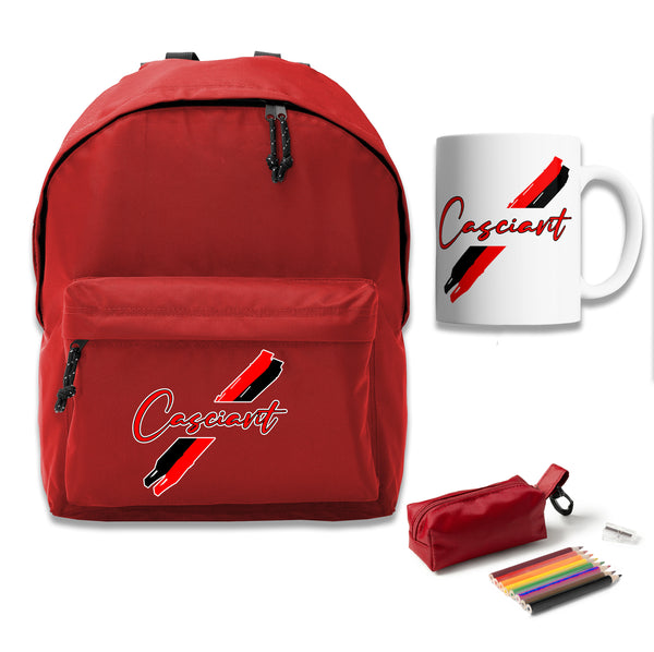 KIT BACK TO SCHOOL Rosso Nero