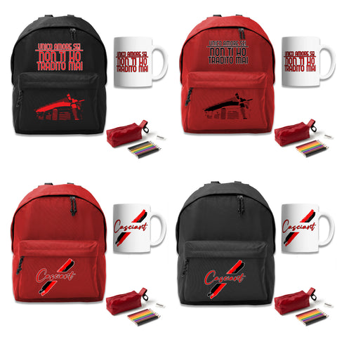 KIT BACK TO SCHOOL Rosso Nero