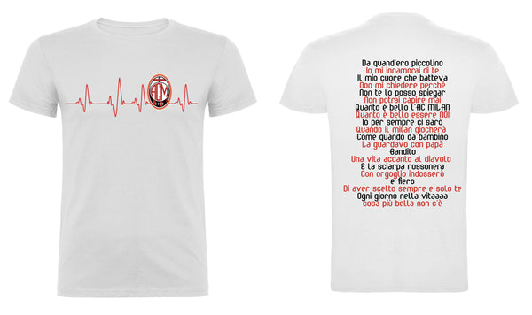 T-shirt rossoneri coro nuovo