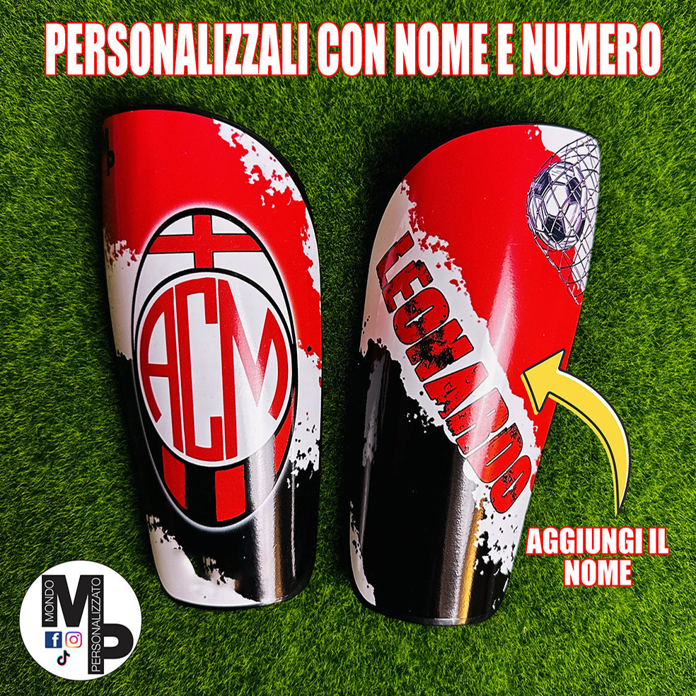 Parastinchi Rossoneri personalizzati con nome