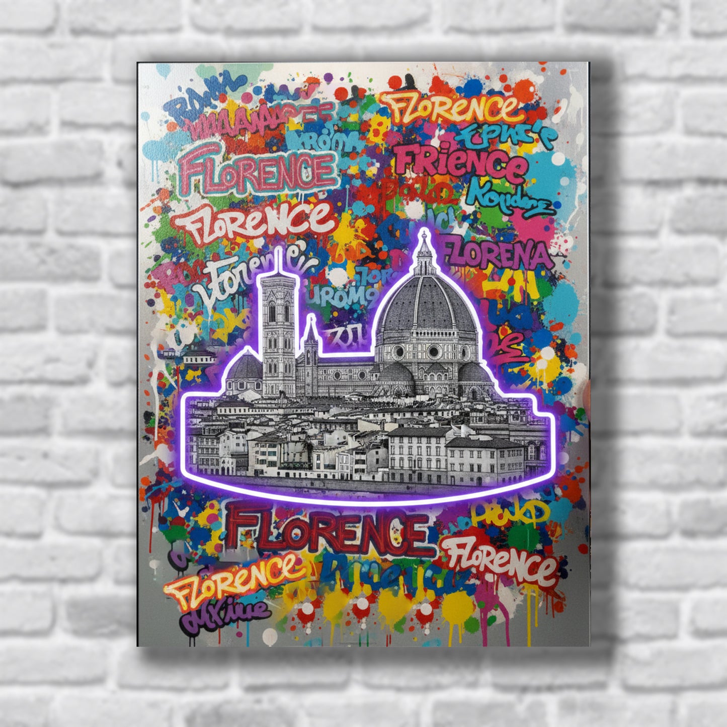 Quadro personalizzato in alluminio con led RGB