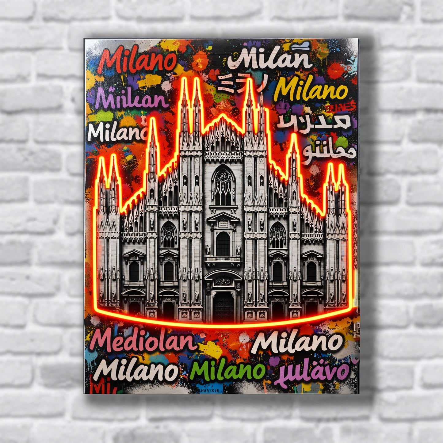 Quadro personalizzato in alluminio con led RGB