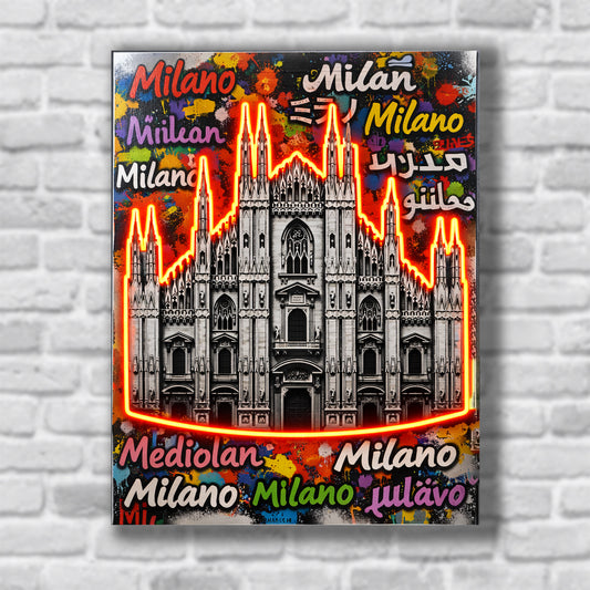 Quadro personalizzato in alluminio con led RGB