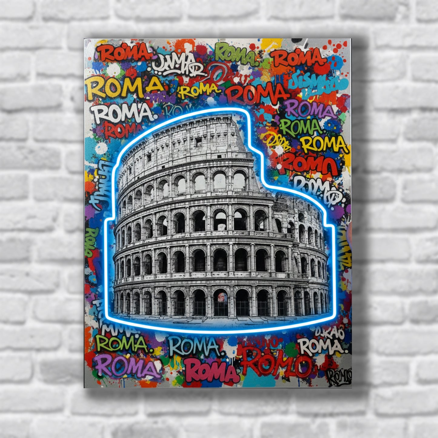 Quadro personalizzato in alluminio con led RGB