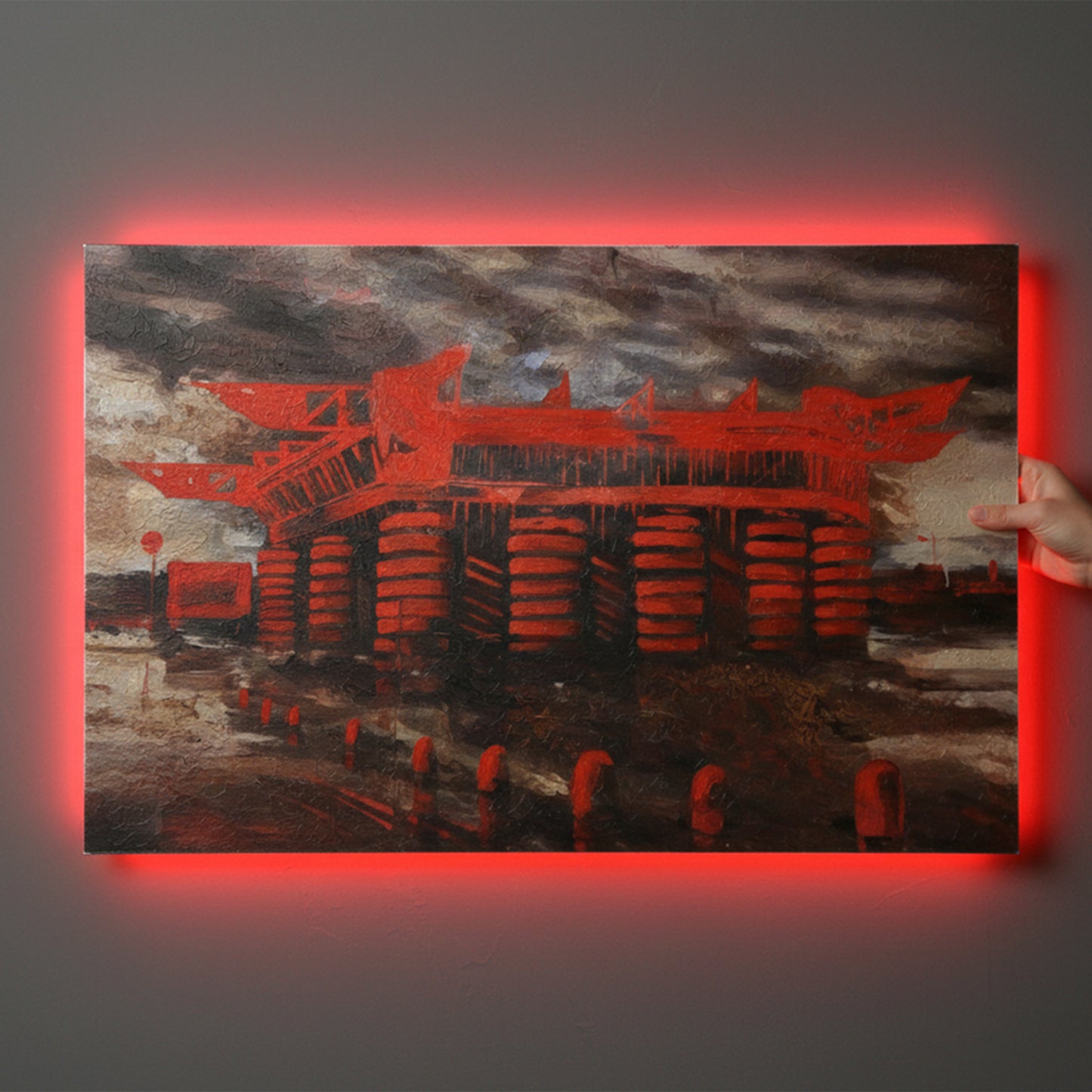 Quadro personalizzato in alluminio con led RGB