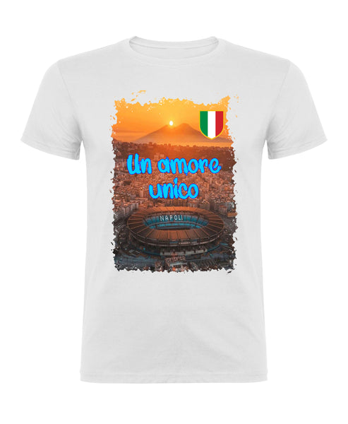 T-shirt un unico amore napoli