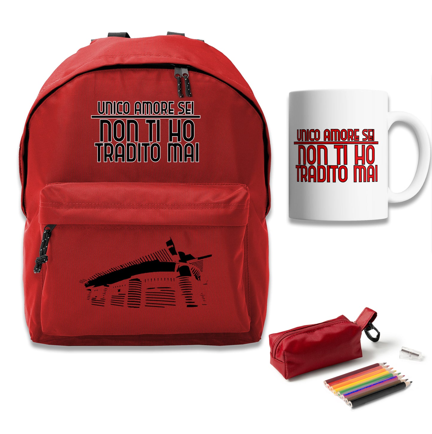 KIT BACK TO SCHOOL Rosso Nero