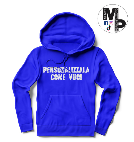 Felpa con cappuccio personalizzata