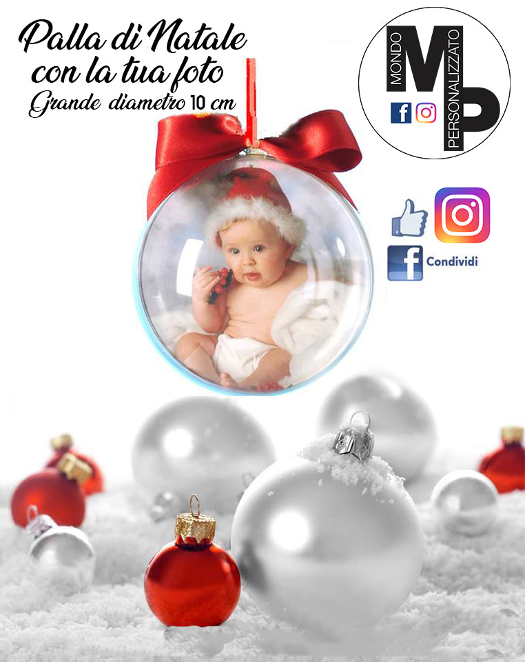 Palla di Natale personalizzata con le tue foto