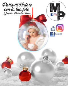 Palla di Natale personalizzata con le tue foto